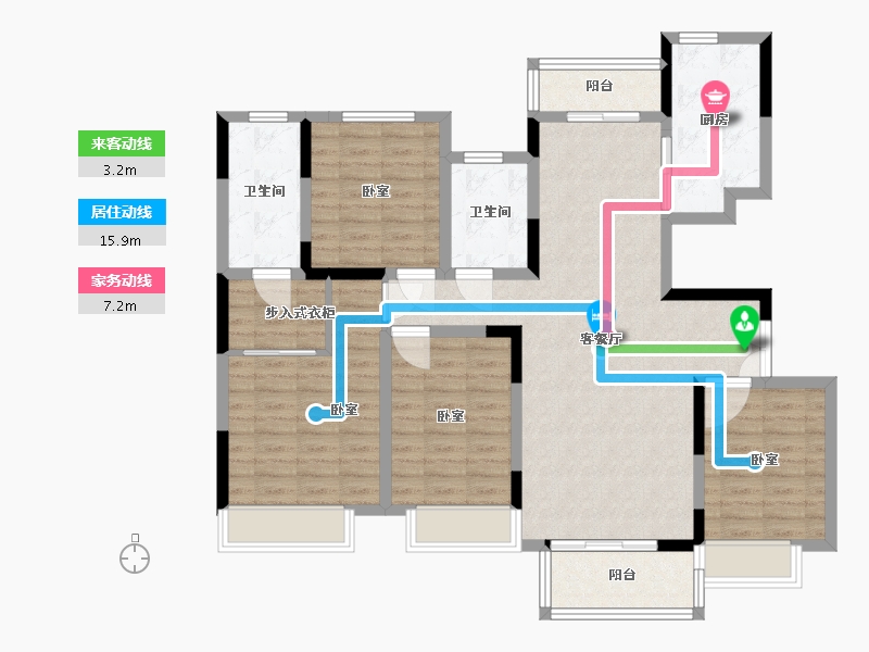 河南省-南阳市-邓州建业城-113.20-户型库-动静线