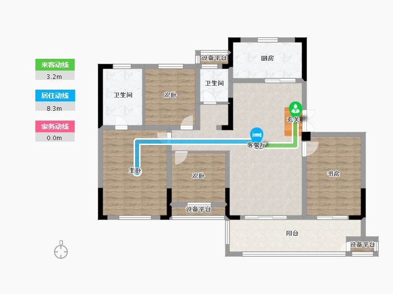 江苏省-常州市-随园金麟府-114.00-户型库-动静线