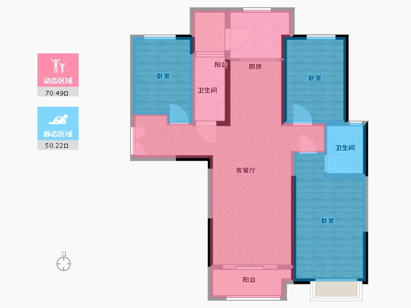 河南省-漯河市-建业西城森林半岛三期·云熙府-108.00-户型库-动静分区