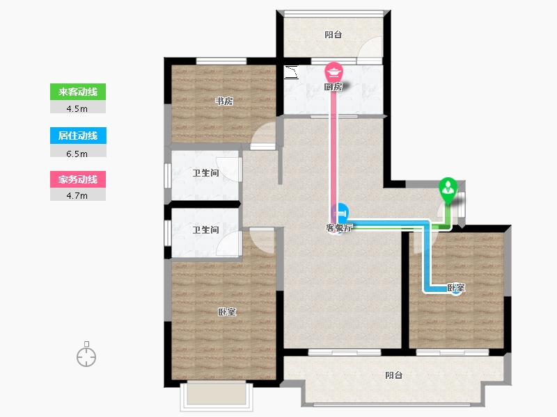 河南省-郑州市-大发融悦四季-108.00-户型库-动静线