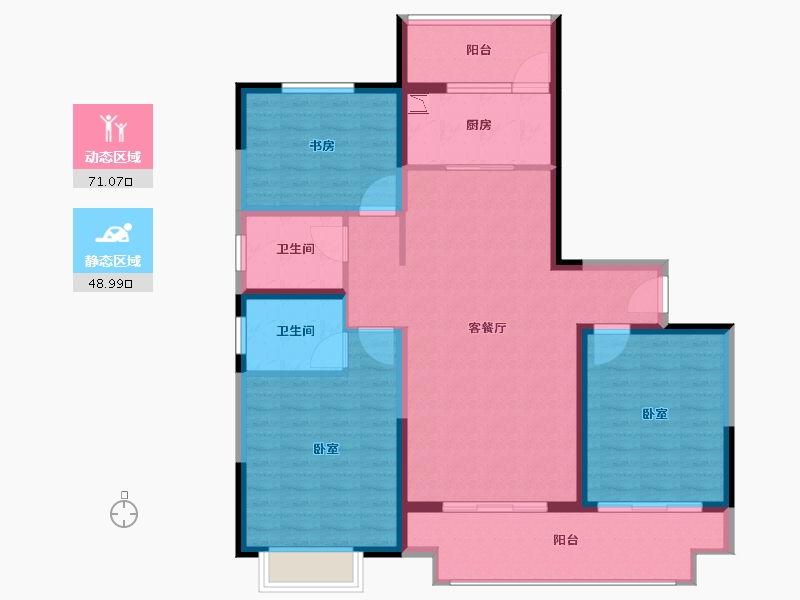 河南省-郑州市-大发融悦四季-108.00-户型库-动静分区