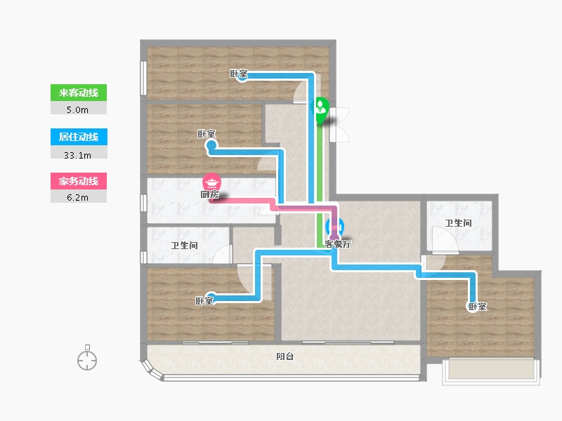 河南省-郑州市-宝能郑州中心-129.00-户型库-动静线