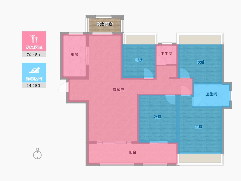 河南省-许昌市-腾飞洪河富贵-115.00-户型库-动静分区