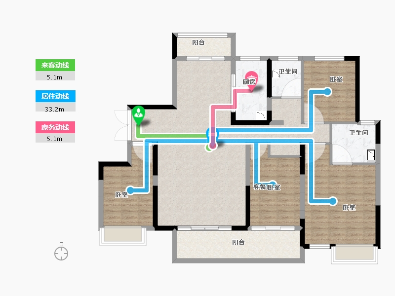 河南省-南阳市-镇平建业城-130.00-户型库-动静线