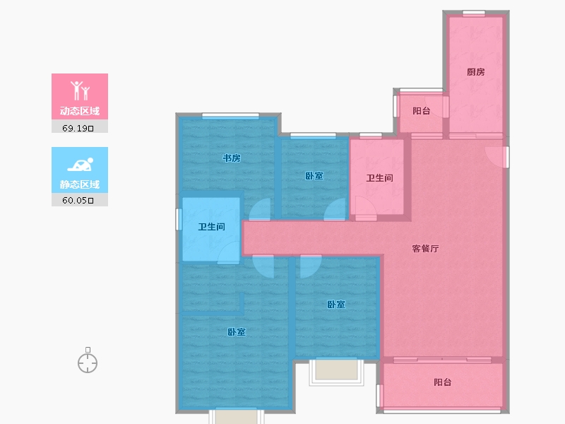 山东省-济宁市-济宁恒大御峰-116.00-户型库-动静分区