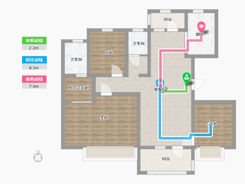 山东省-临沂市-保利 堂悦-96.00-户型库-动静线