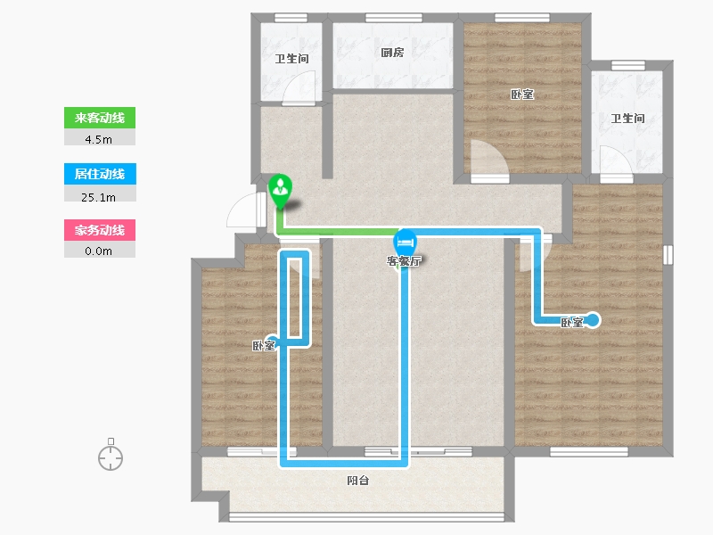 山东省-德州市-东海·玉景园-121.86-户型库-动静线