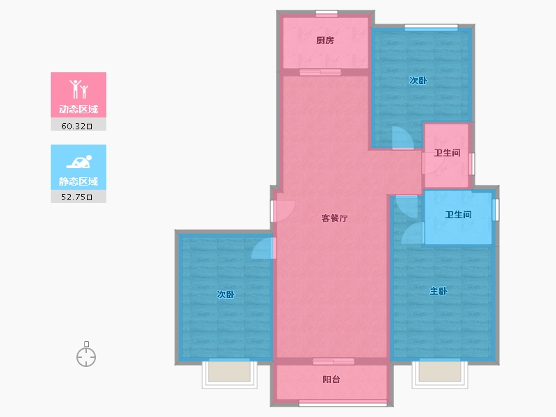 山东省-临沂市-焦庄佳园-101.84-户型库-动静分区