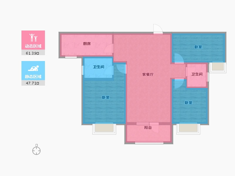 山东省-济宁市-兖州瑞马名门-97.00-户型库-动静分区