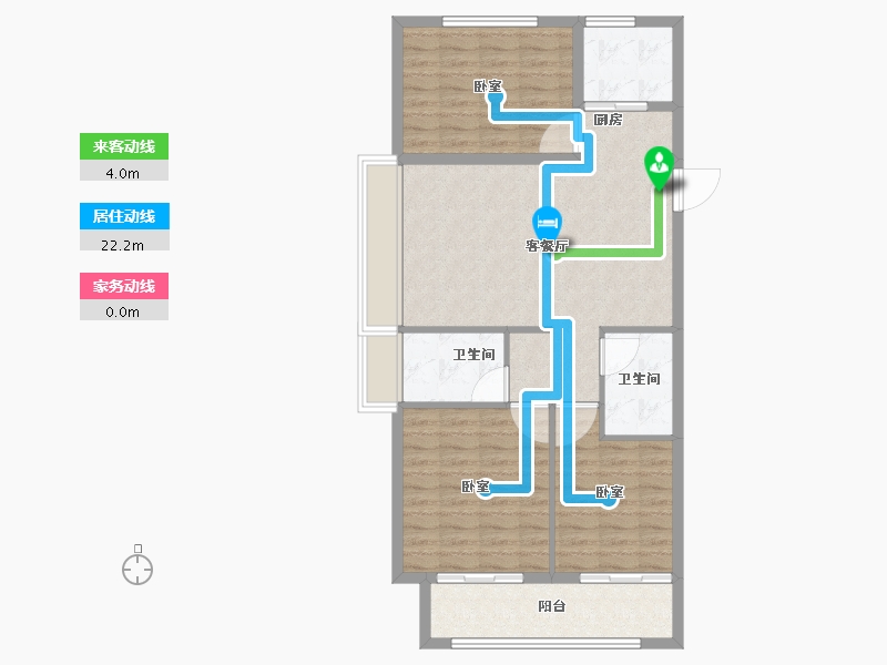 山东省-德州市-嘉泰·东方一品-92.00-户型库-动静线