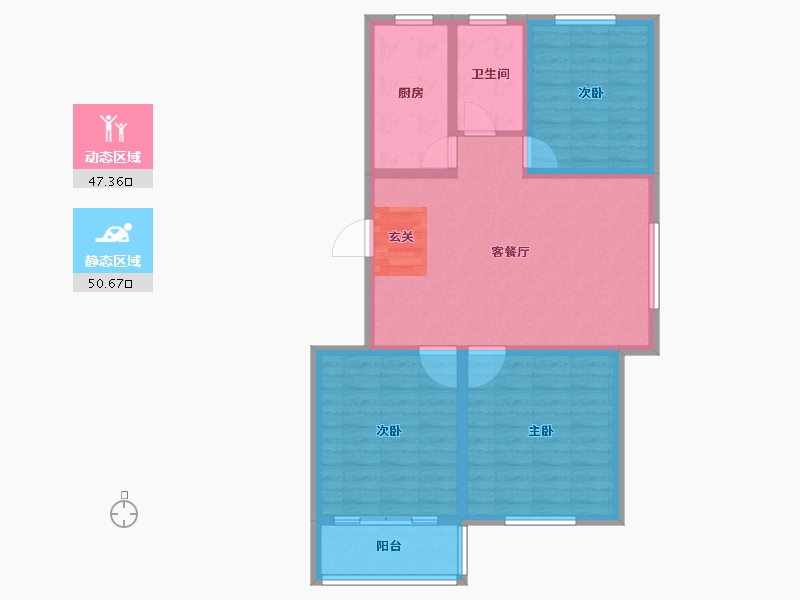 山东省-淄博市-嘉辰海纳城-88.01-户型库-动静分区