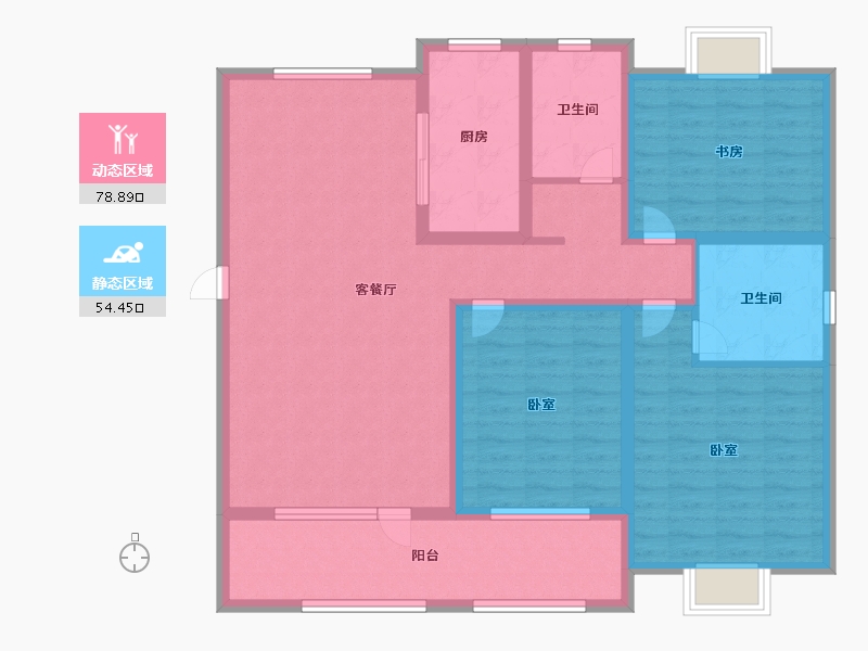 山东省-济宁市-兖州瑞马名门-118.99-户型库-动静分区