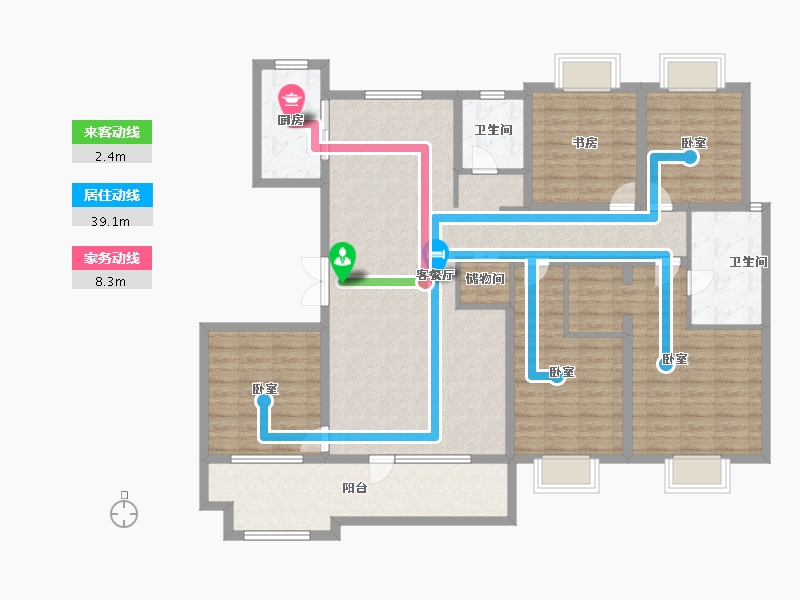 山东省-济宁市-兖州瑞马名门-148.00-户型库-动静线