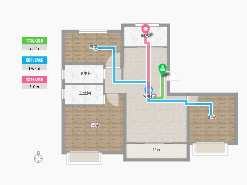 山东省-菏泽市-冠泽海棠湾-99.00-户型库-动静线