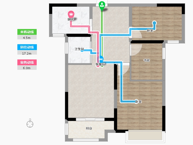 河南省-郑州市-大发融悦四季-85.01-户型库-动静线