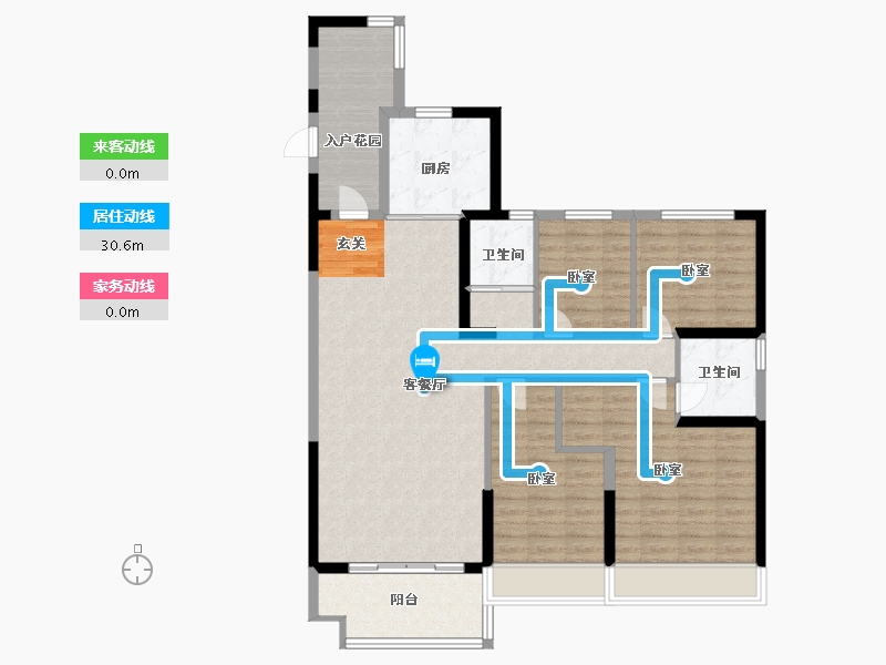 河南省-许昌市-碧桂园凤凰城-114.00-户型库-动静线