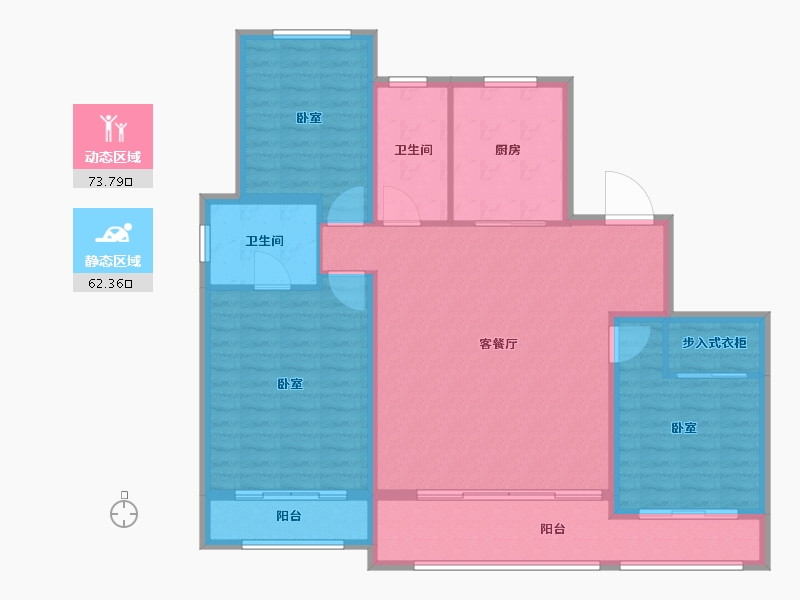 山东省-烟台市-融创壹品-124.00-户型库-动静分区