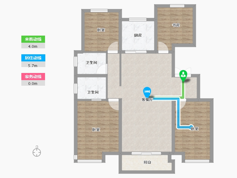 河南省-商丘市-常春藤畅馨园-102.74-户型库-动静线