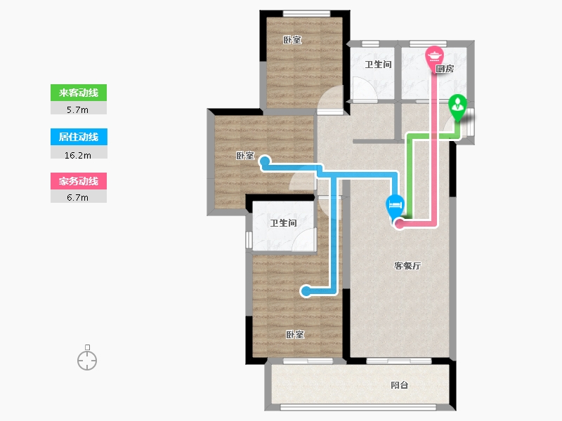 河南省-商丘市-雅居乐国际花园-96.00-户型库-动静线