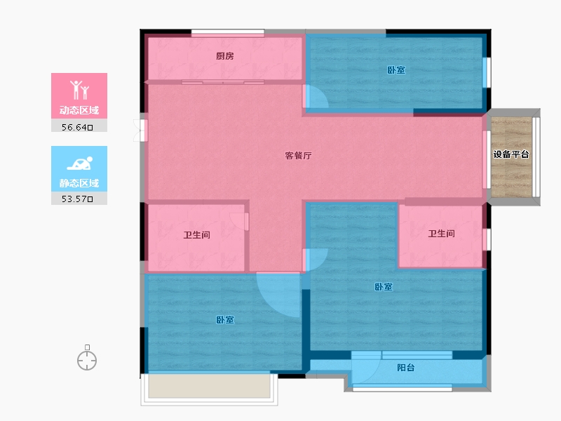 山东省-德州市-德州万达广场-102.00-户型库-动静分区