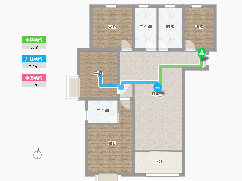 山东省-临沂市-意林·国际公园-103.00-户型库-动静线