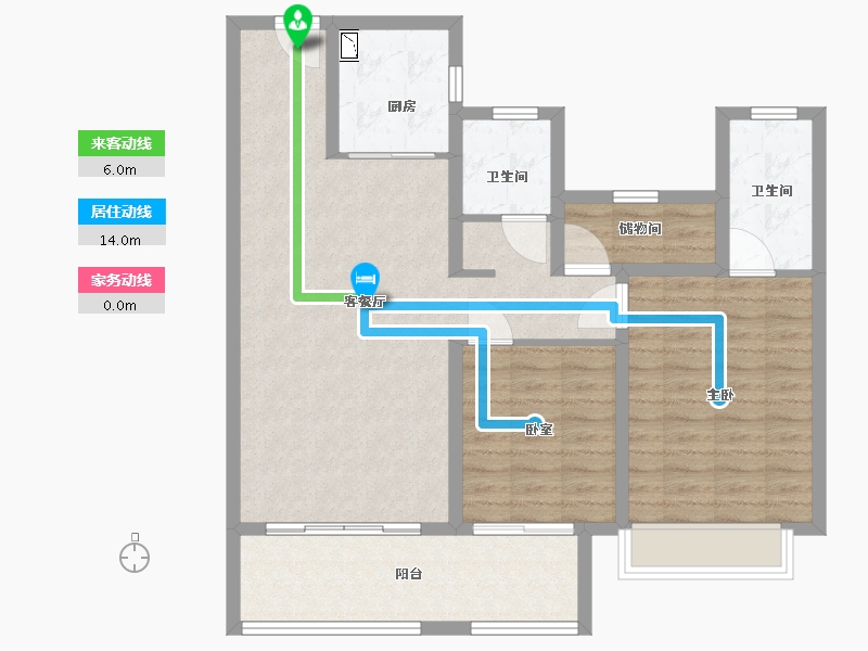 河南省-许昌市-建业臻悦汇-92.00-户型库-动静线