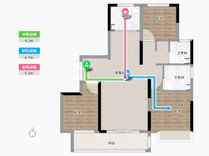 河南省-南阳市-镇平建业城-100.00-户型库-动静线