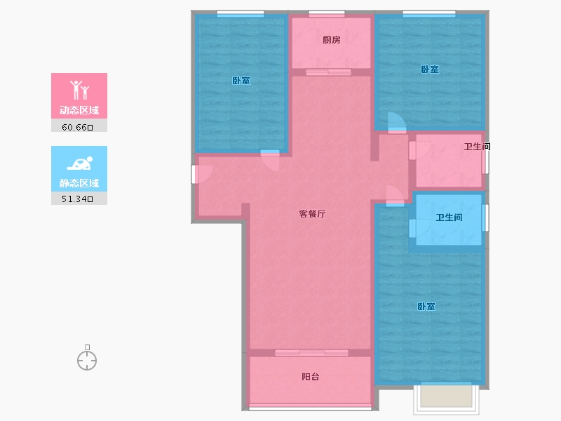 河南省-许昌市-上宅西湖湾-99.38-户型库-动静分区