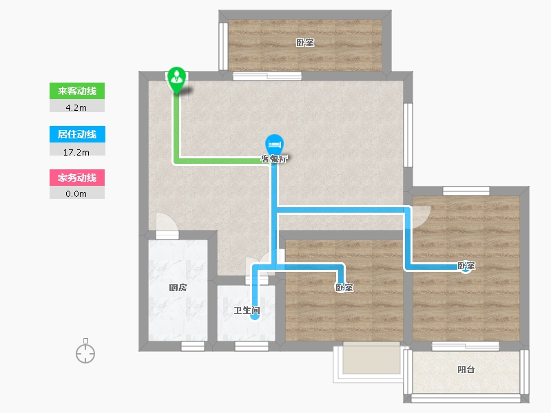 河南省-许昌市-益和雅居-63.37-户型库-动静线