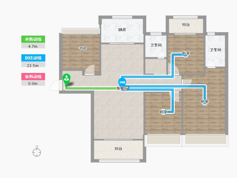 河南省-信阳市-誉鼎城央学府-115.54-户型库-动静线