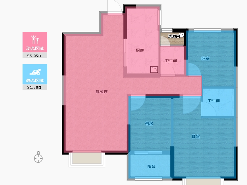 河南省-商丘市-华地美新天地-98.20-户型库-动静分区