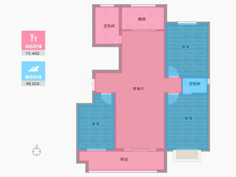 河南省-商丘市-史丹利·景城花园-110.00-户型库-动静分区