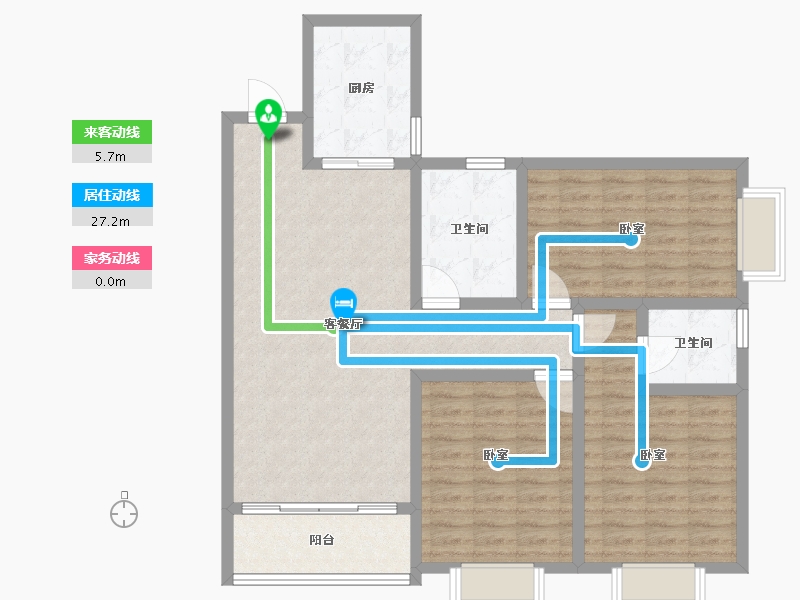 河南省-许昌市-益和雅居-104.33-户型库-动静线