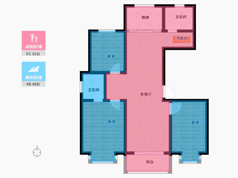 河南省-商丘市-民主公馆-100.00-户型库-动静分区