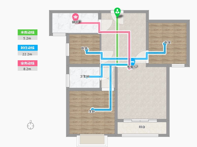 河南省-许昌市-恒实御湖城-84.00-户型库-动静线