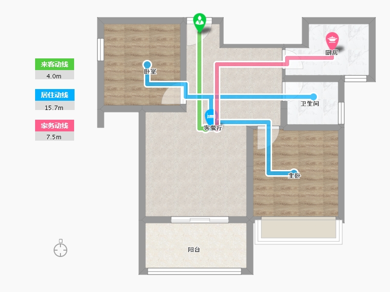 河南省-安阳市-万和府-66.42-户型库-动静线