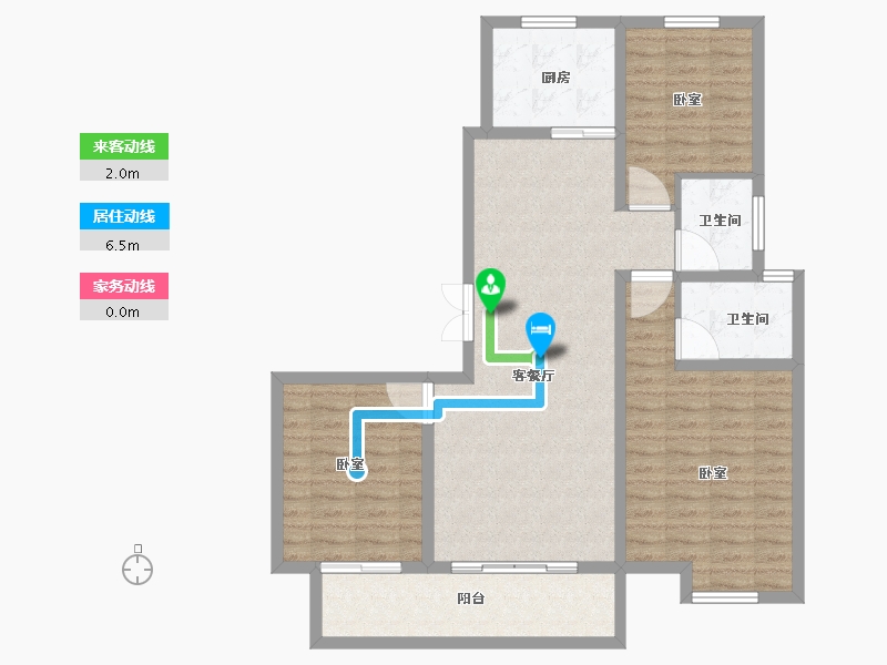 河南省-商丘市-常春藤畅馨园-98.99-户型库-动静线