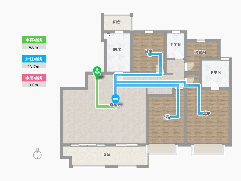 河南省-许昌市-建业臻悦汇-132.00-户型库-动静线