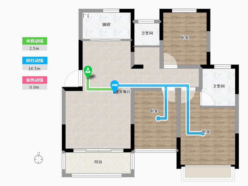 河南省-郑州市-中茂悦庭-98.00-户型库-动静线