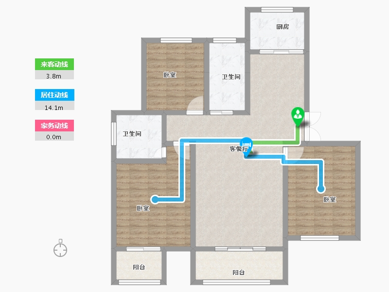 河南省-信阳市-九龙湾-118.46-户型库-动静线