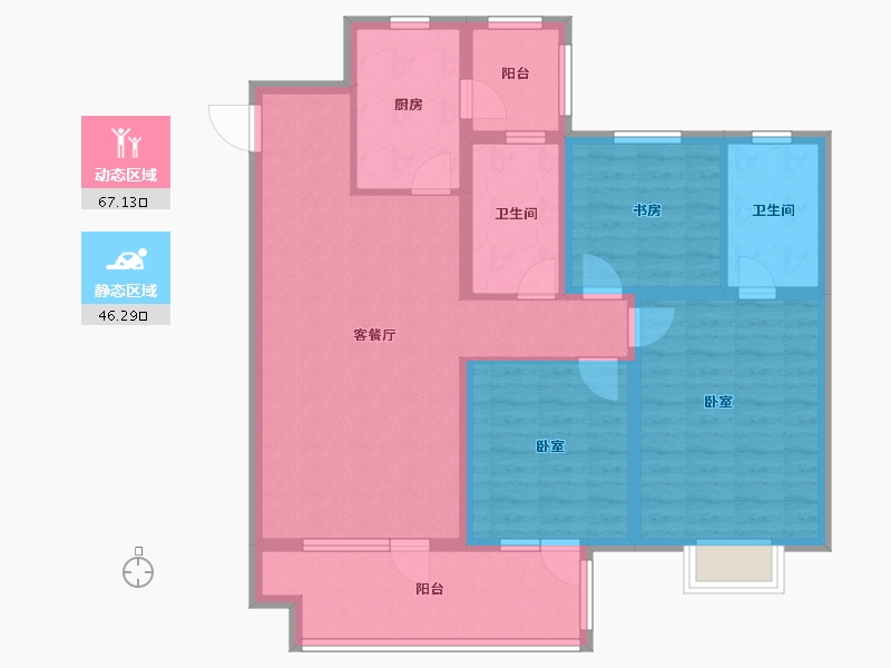 山东省-青岛市-远洋御城-101.01-户型库-动静分区