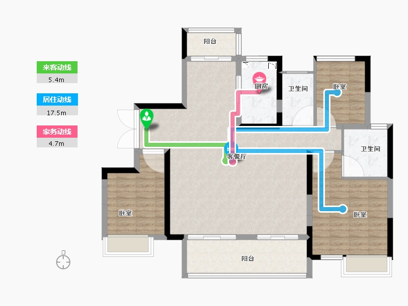 河南省-南阳市-镇平建业城-113.01-户型库-动静线