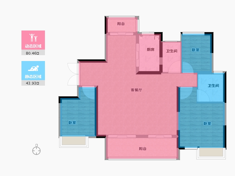 河南省-南阳市-镇平建业城-113.01-户型库-动静分区