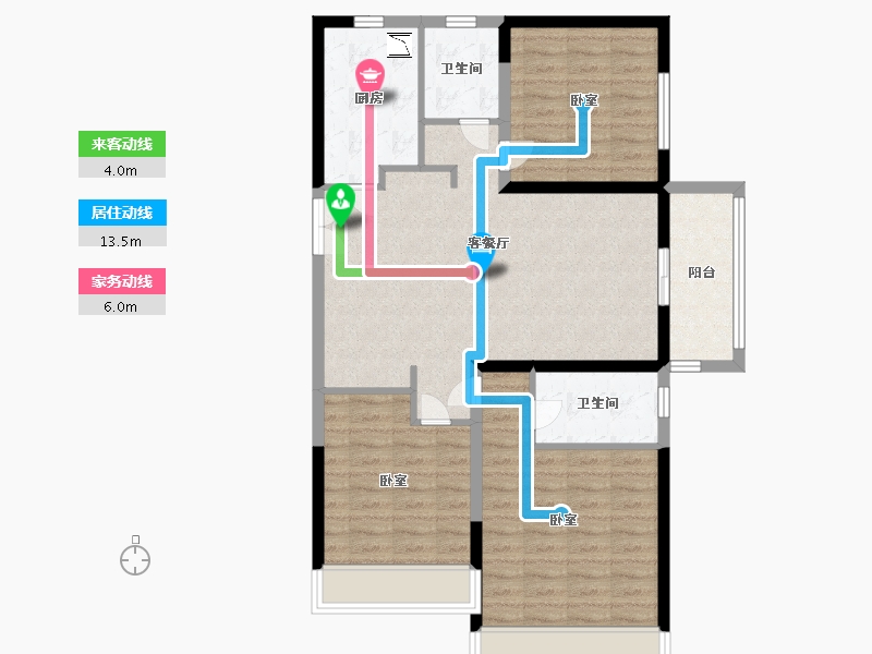 河南省-许昌市-大正·鲲府-92.59-户型库-动静线