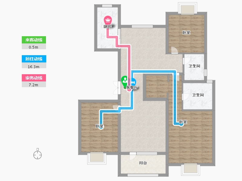 山东省-济宁市-兖州瑞马名门-113.00-户型库-动静线