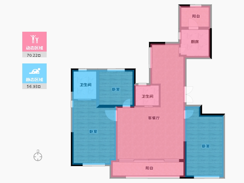 浙江省-绍兴市-元垄尚都会-114.00-户型库-动静分区