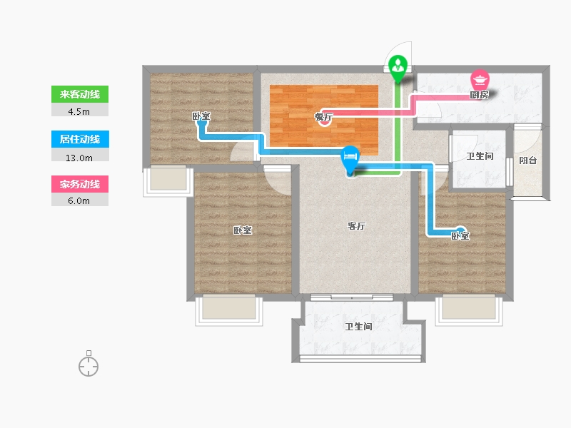 河南省-许昌市-铭泰瑞云佳苑-92.31-户型库-动静线