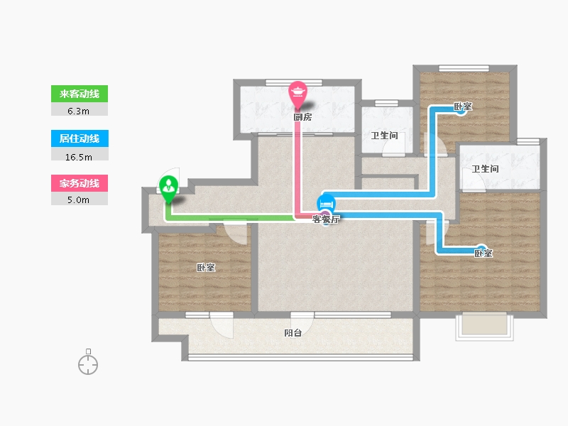 山东省-济宁市-涌泰澜湾-112.00-户型库-动静线