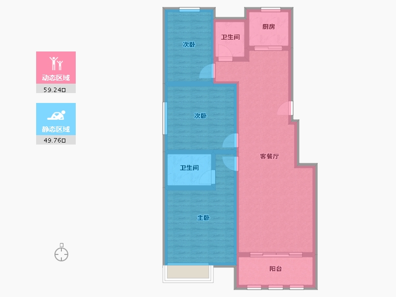 安徽省-宿州市-恒福新城-97.12-户型库-动静分区