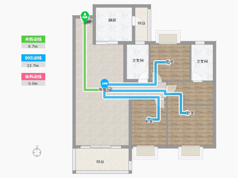 山东省-济宁市-济宁恒大御峰-103.00-户型库-动静线